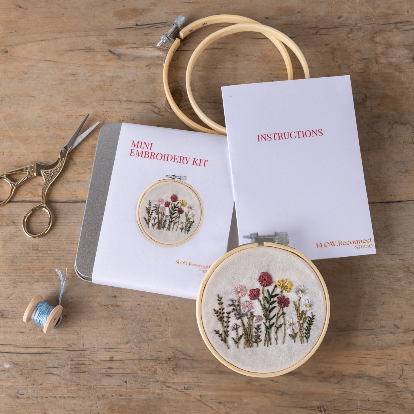 Mini Flower Garden Embroidery Kit