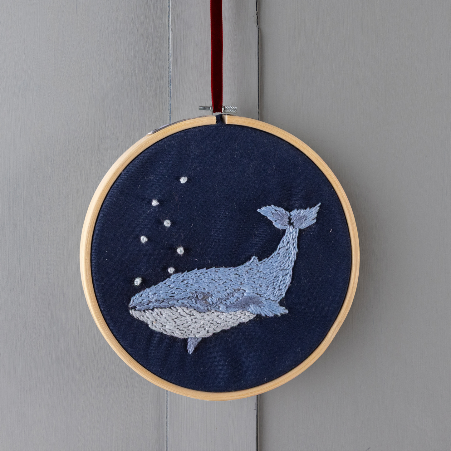 Whale Embroidery Kit