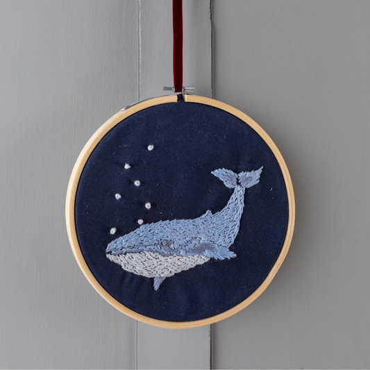 Whale Embroidery Kit