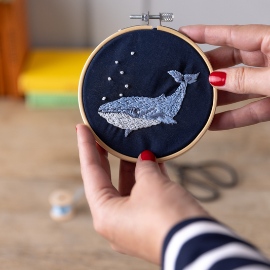 Mini Whale Embroidery Kit