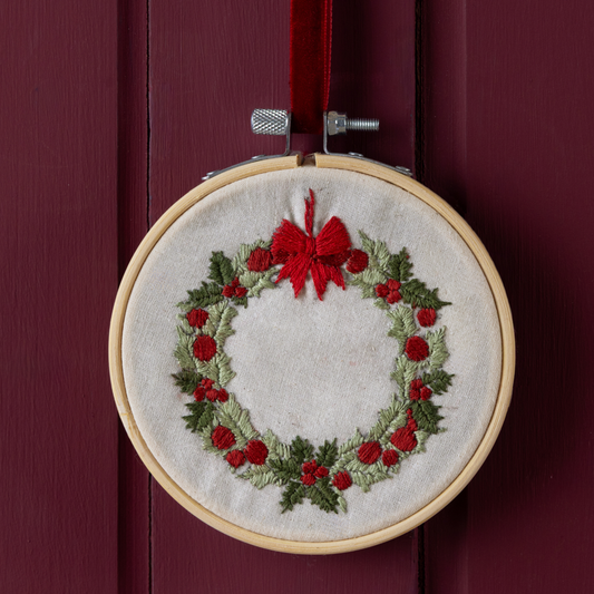 Christmas Wreath Embroidery Kit