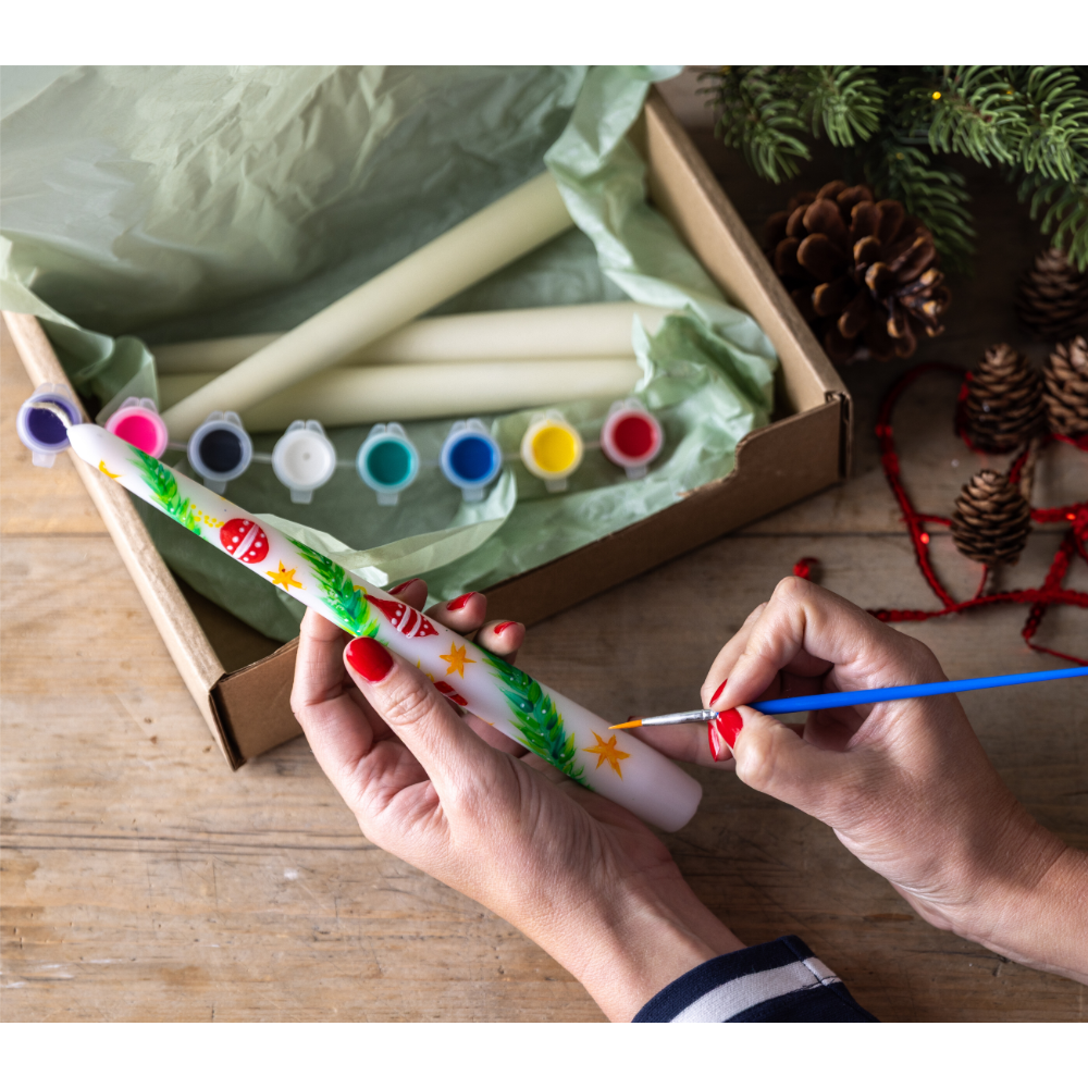 Decorate Your Own Festive Candles