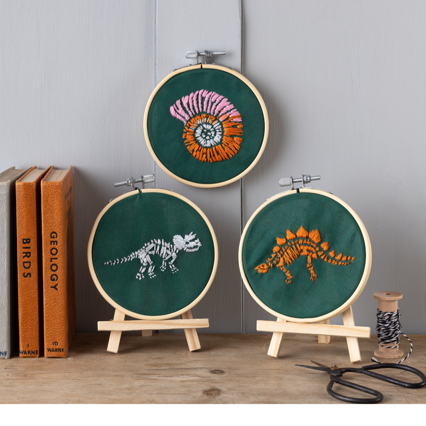 Prehistoric Embroidery Kit - Set of Three