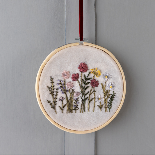 Large Flower Garden Embroidery Kit